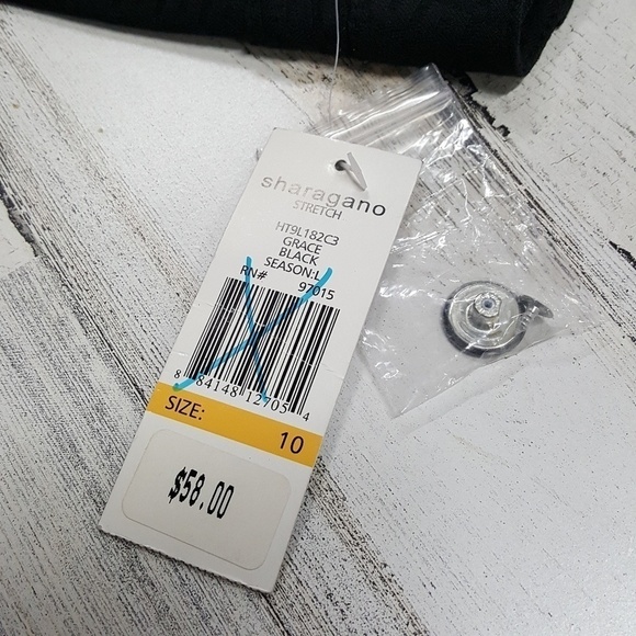 Sharagano Stretch Grace Black Pants Size 10 - Picture 7 of 7